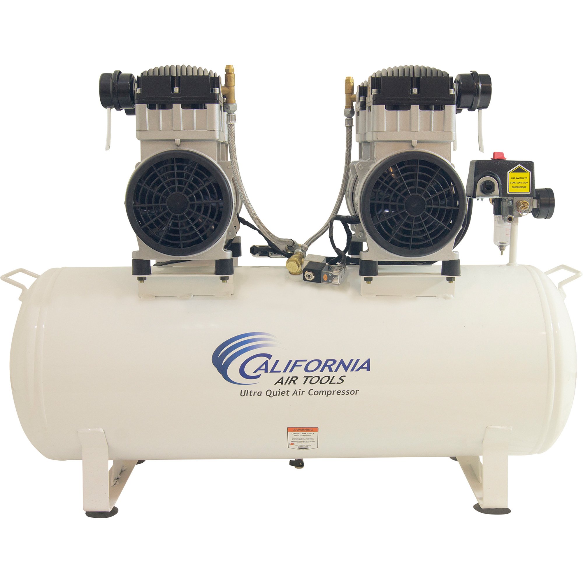 California Air Tools Ultra-Quiet Air Compressor — 4 HP, 20-Gallon, 220 Volts, Model# 20040CAD